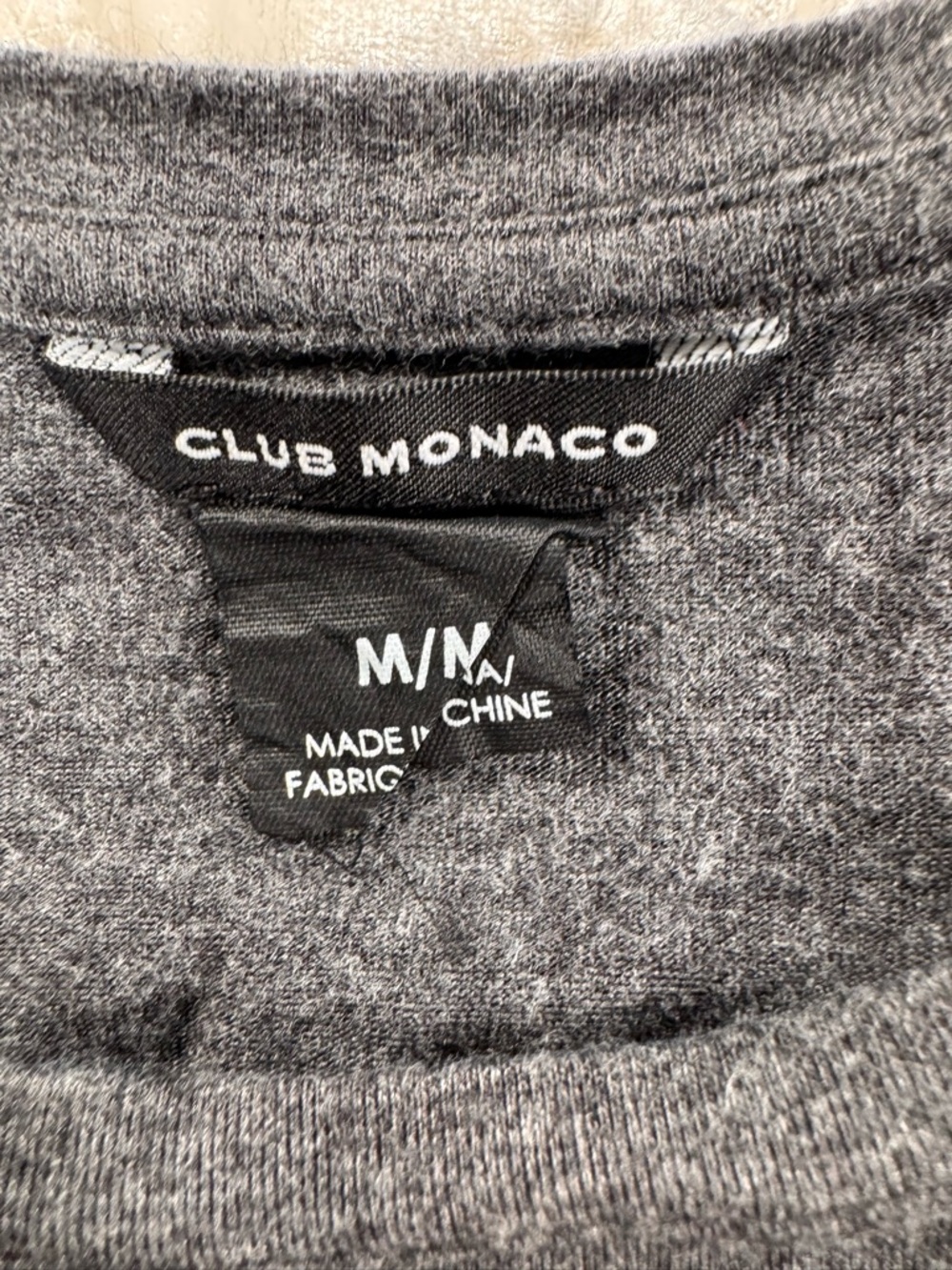 Club Monaco Long Sleeve Tunic Top in Heather Gray - Picture 4 of 5